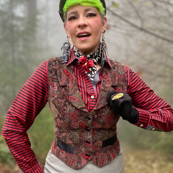 Big Red Bow Christmas Brooch Holiday Fashion - Picture 4 of 5